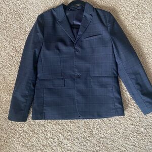 Zara Blue Blazer Classic Fit Notched Lapels